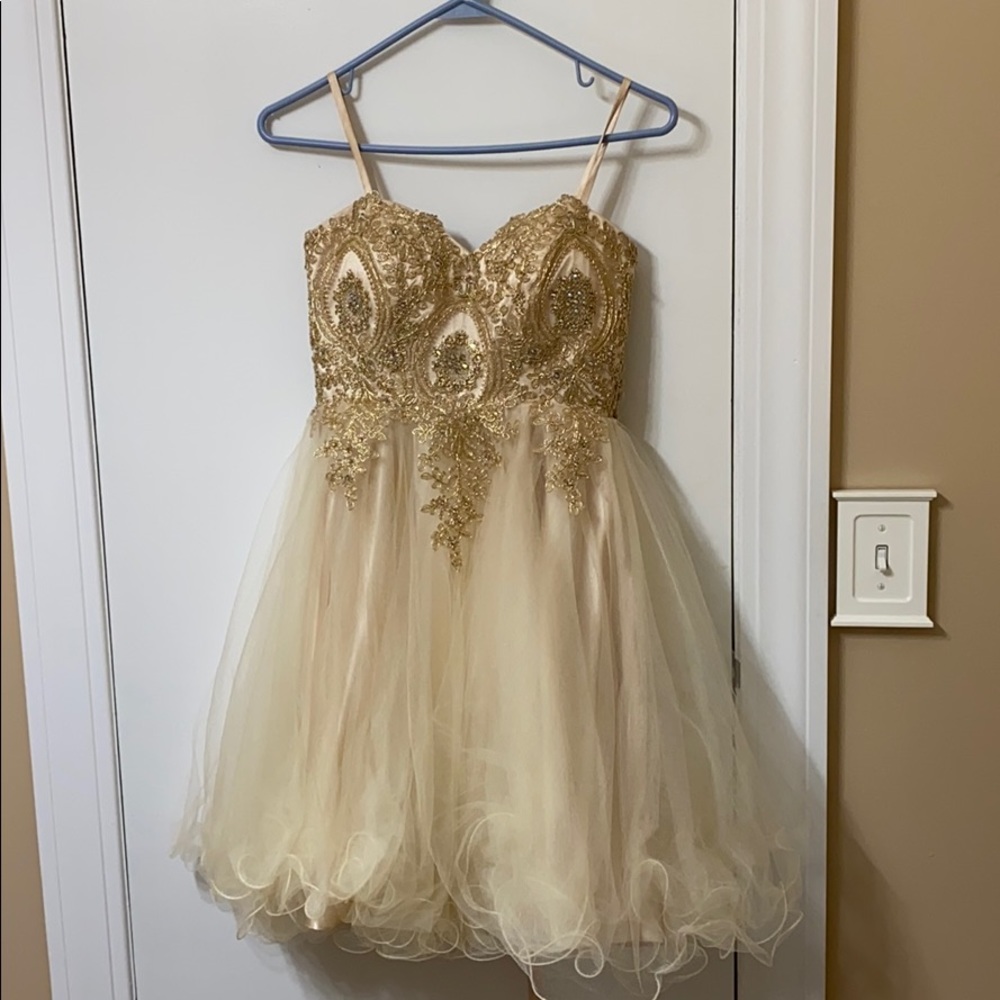 Gold dress